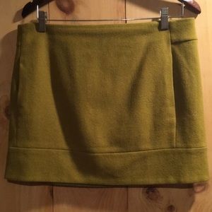 JCrew Mustard Yellow Women’s Wool Miniskirt